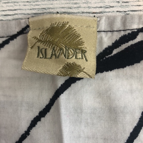 Islander Black/White Swimsuit Cover Up Small - Picture 4 of 6